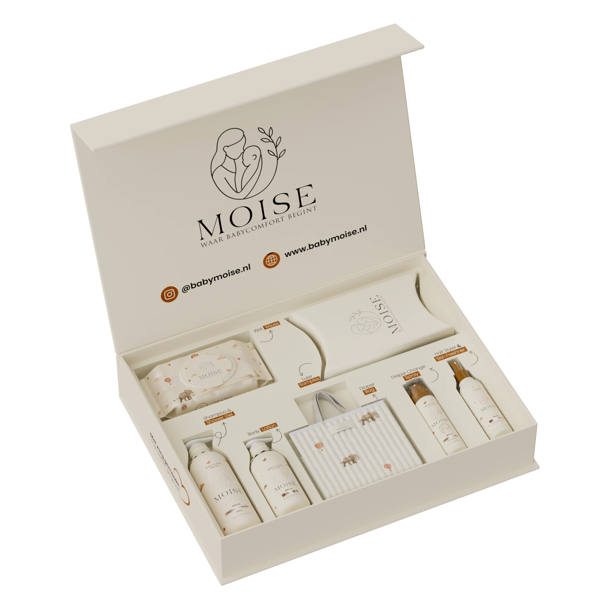 Moise Cadeaubox - Open cadeaubox met producten erin