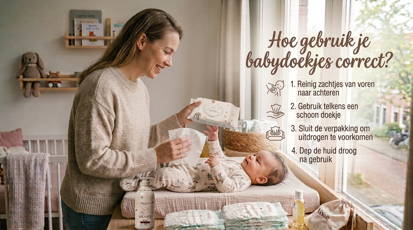 Hoe gebruik je babydoekjes correct?