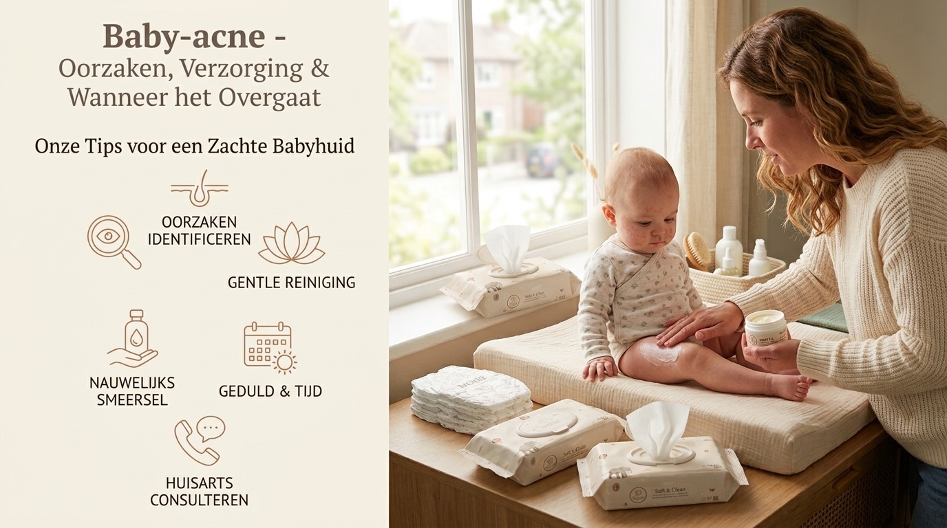 Baby-acne: oorzaken, verzorging en wanneer het overgaat