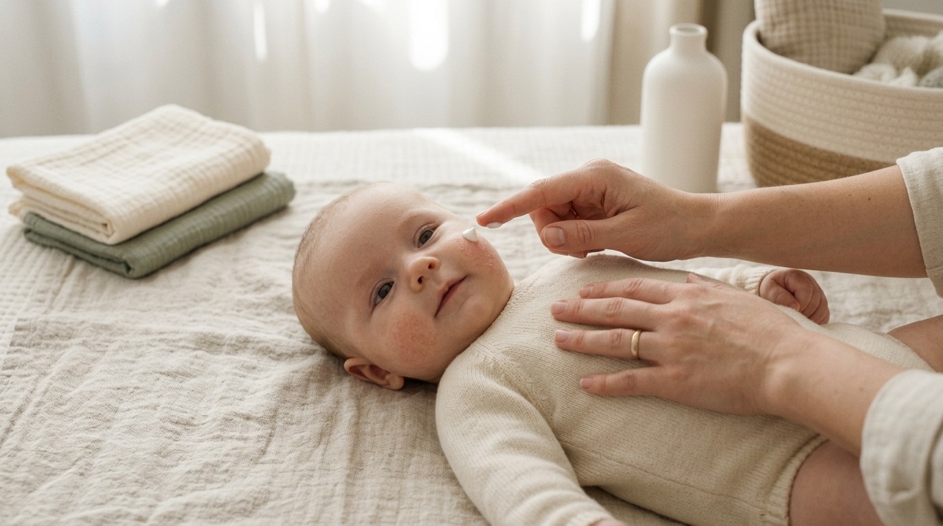 Trockene Haut beim Baby: Ursachen und was wirklich hilft