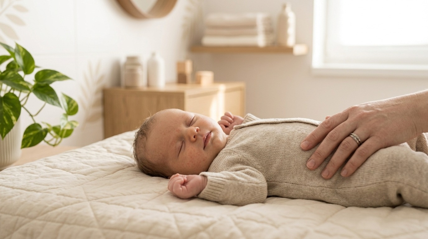 Baby-Akne: Was steckt dahinter und wann zum Arzt?