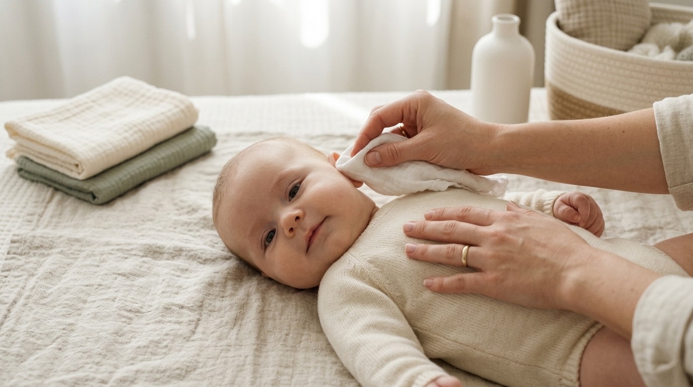 Baby's oortjes en neusje schoonmaken: wat wel en niet mag