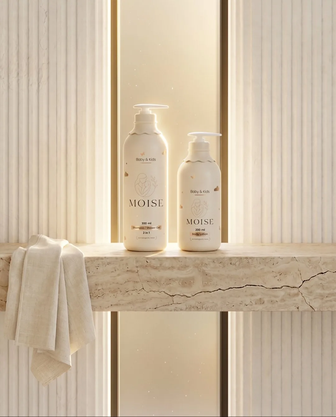 Moise 2-in-1 shampoo en body lotion