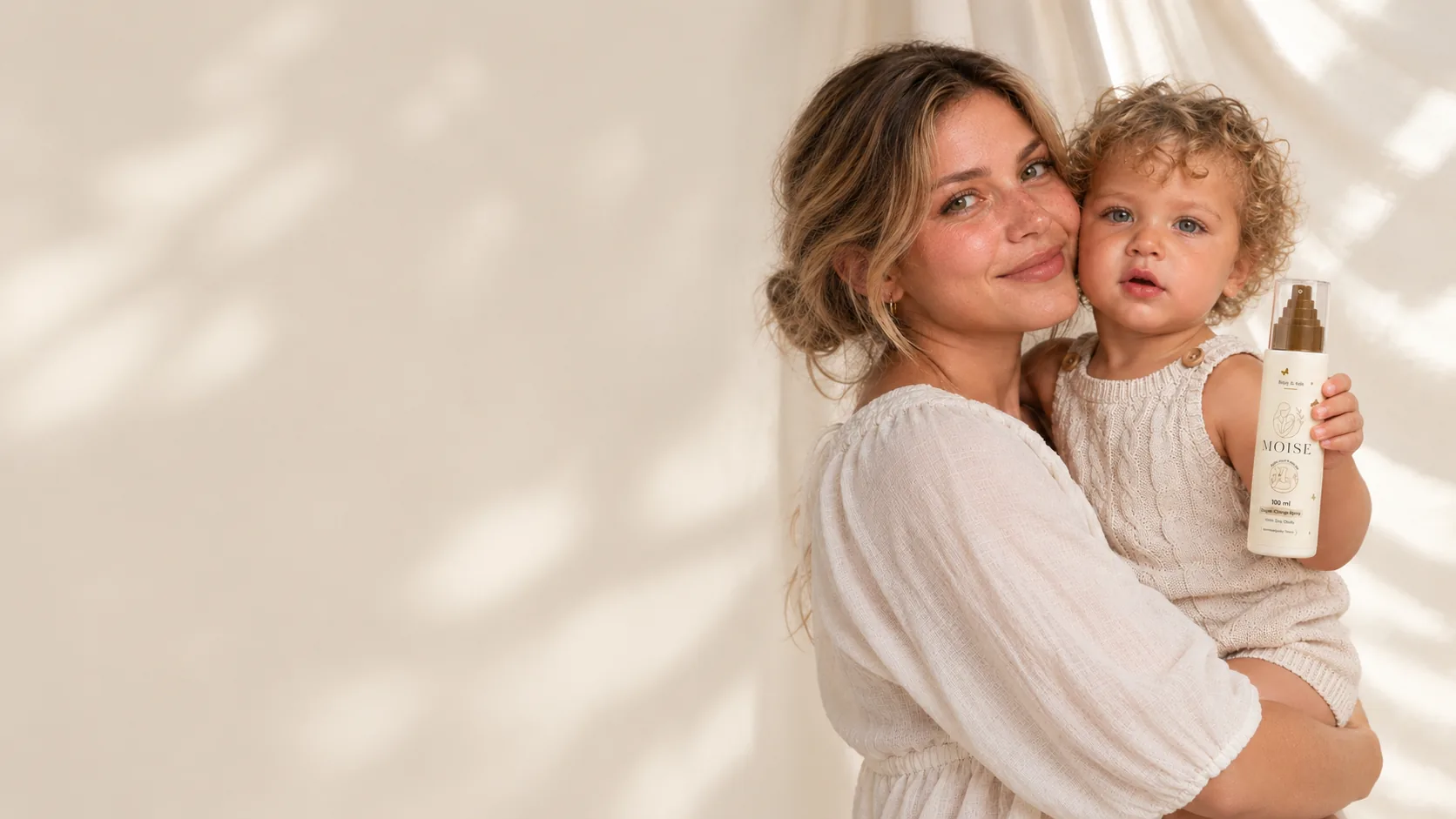 Moeder met peuter en Moise 2-in-1 shampoo & douchegel