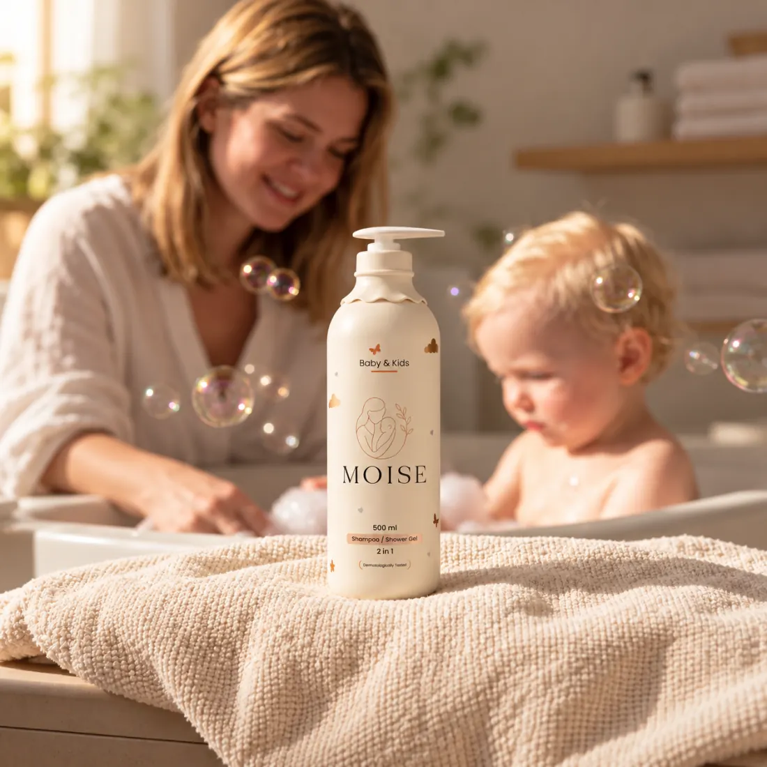 Moise 2-in-1 shampoo bij het badmoment